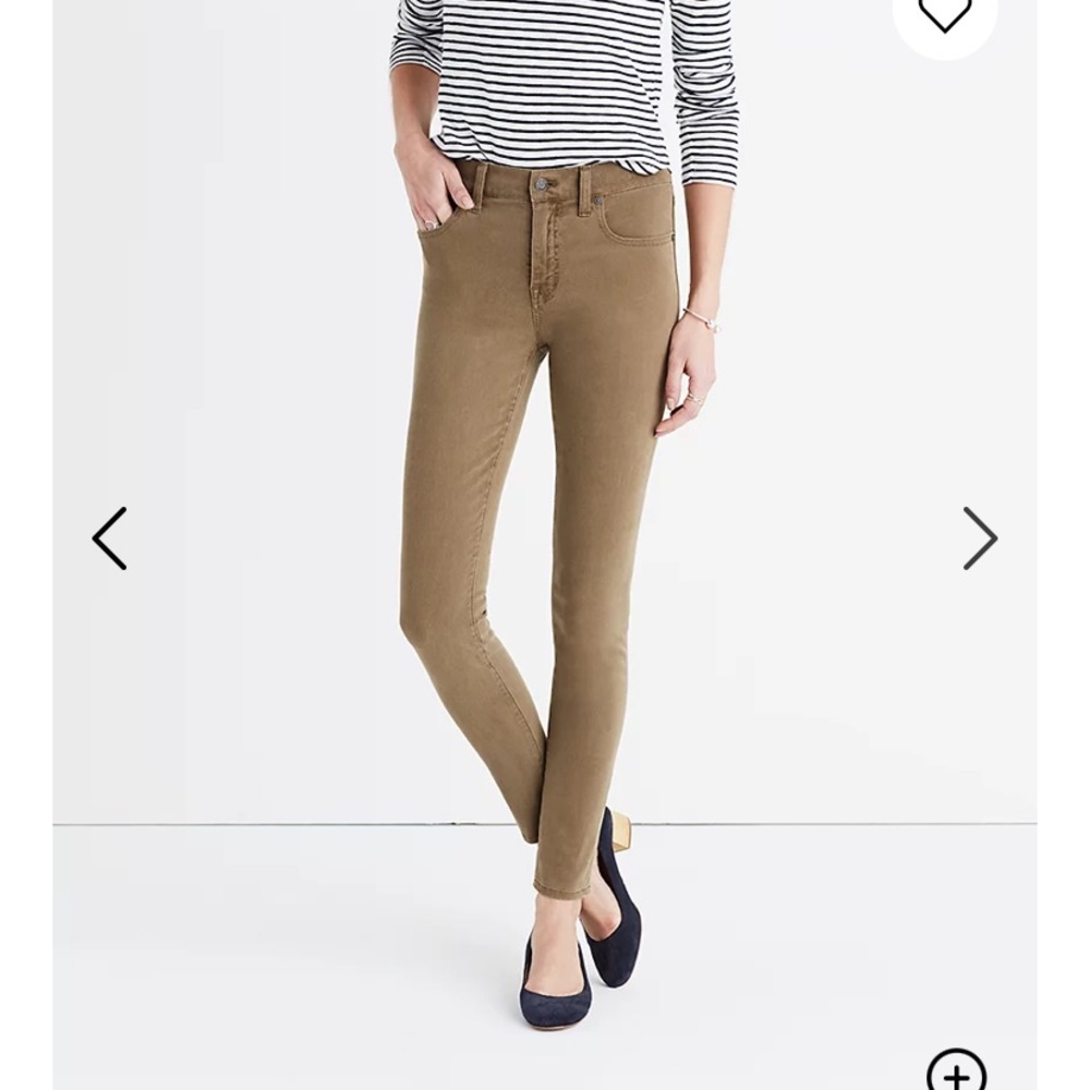 High Riser Skinny - Garment Dyed Khaki